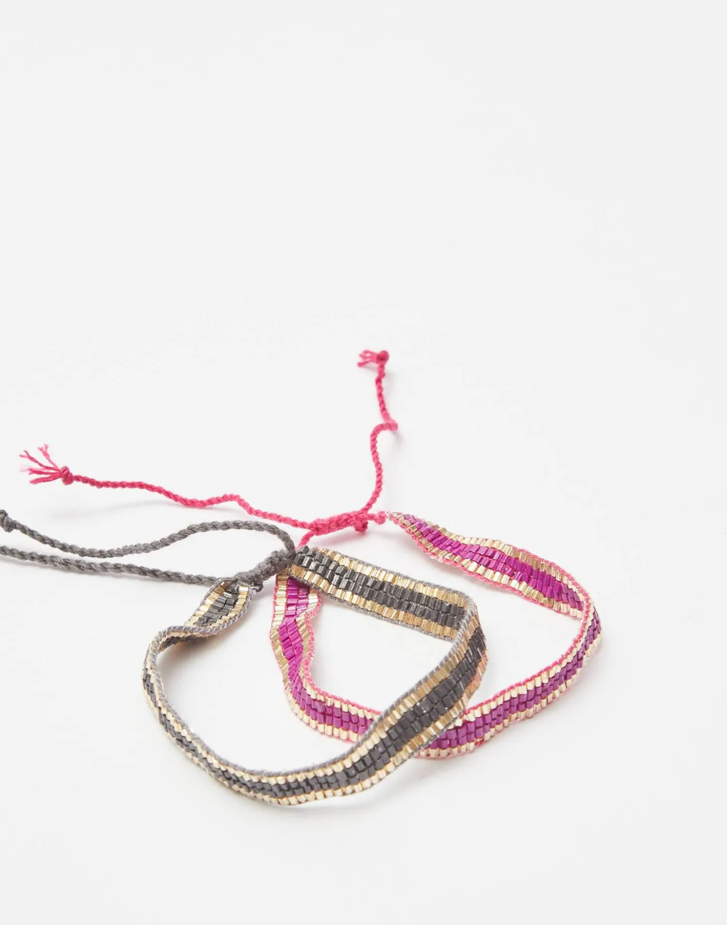 Pack 2 Pulseras Ribete Dorado