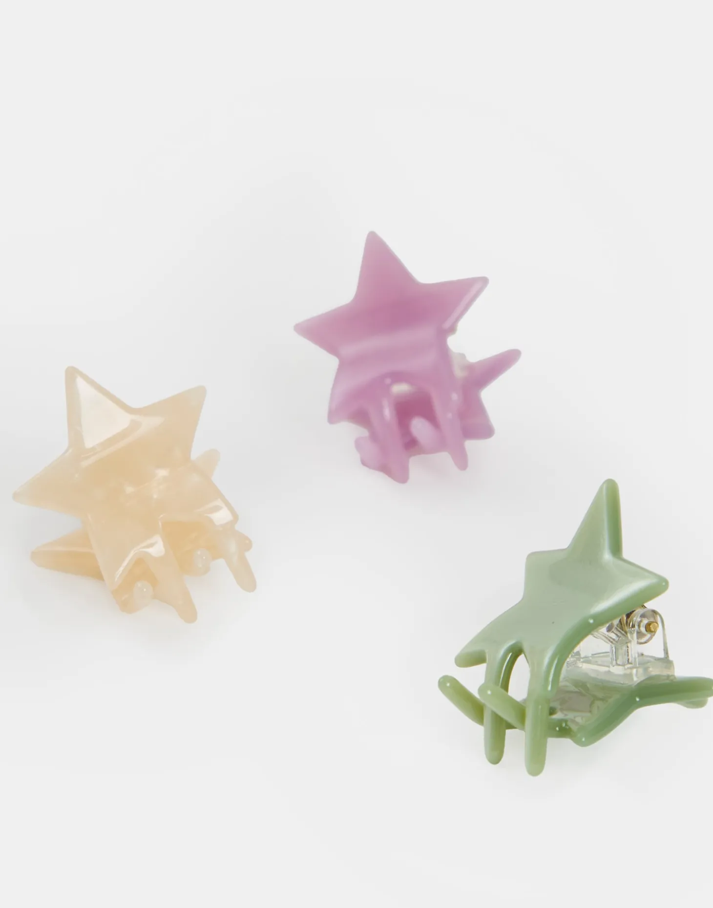 Set 3 Pinzas Pelo Estrellitas